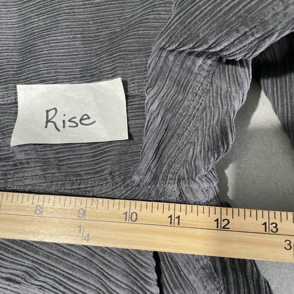 Prana Corduroy Pants Womens Size 6 Gray High Rise Wide Leg Organic Cotton Casual - Picture 13 of 15